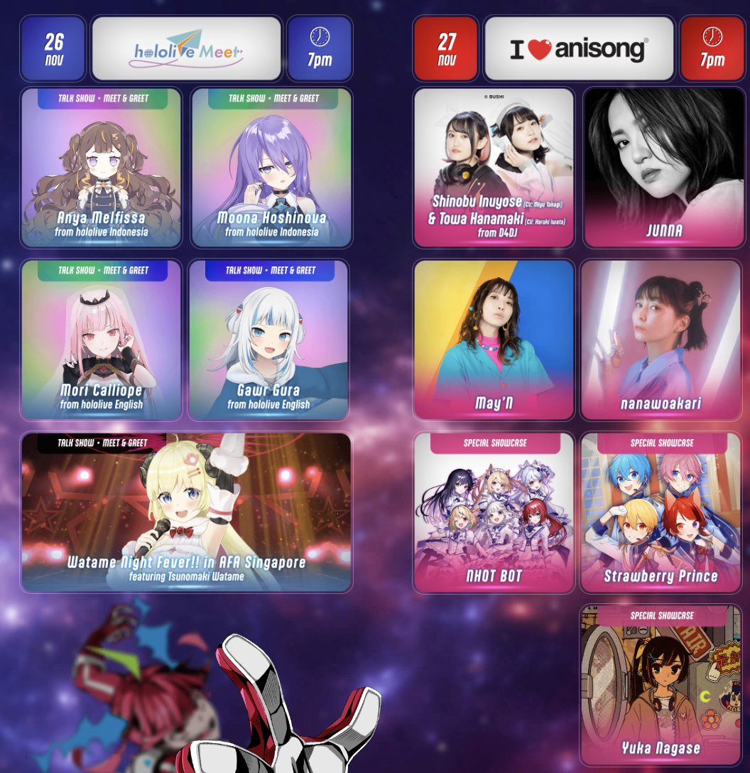 Singapore, AFA 11/24 - 11/28
